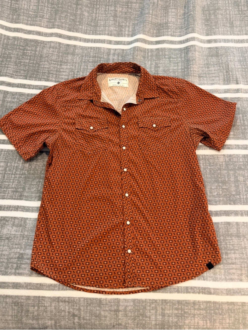 Gentry Country Supply Co Western Snap Button Tee (Men’s Large)